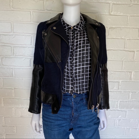 *Blank NYC Canvas Jacket with Leather Accents - Picture 2 of 16